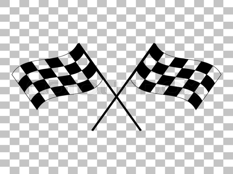 Crossed Checkered Flags Logo Waving In The Wind Nceptual Of Motor   Art Backgrounds