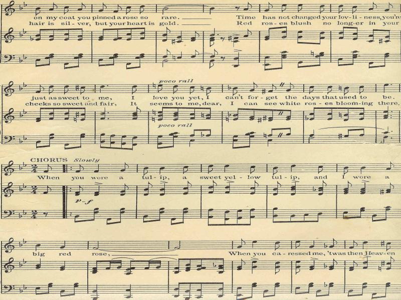 Digital Of Sheet Music Backgrounds