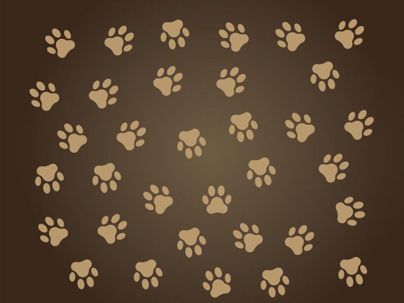 Dog Paw Print Brown Dog Paw Print Silhouette Vectorize Picture Dog Paw Print Brown Dog Paw Print Silhouette Vectorize Picture PPT Backgrounds