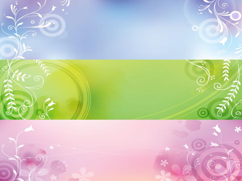 Elegant Plant Banners Backgrounds