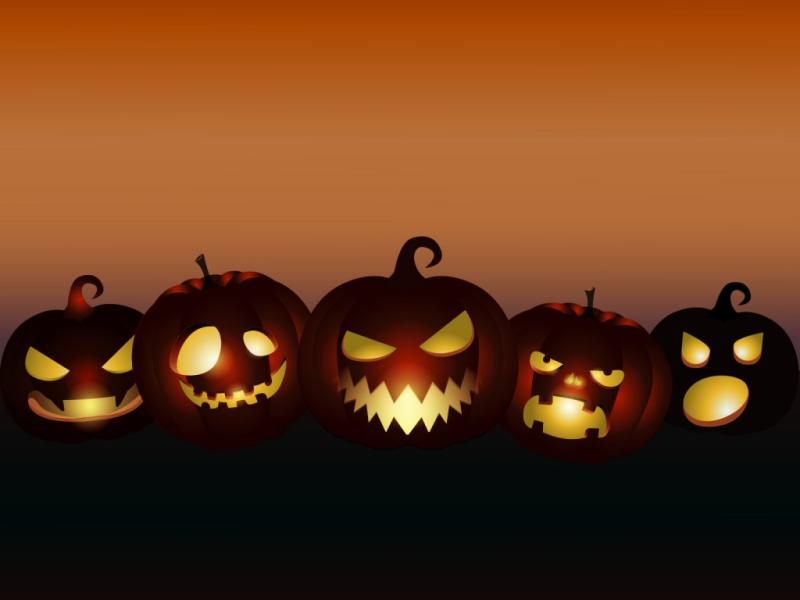 Evil Pumpkins Halloween Backgrounds