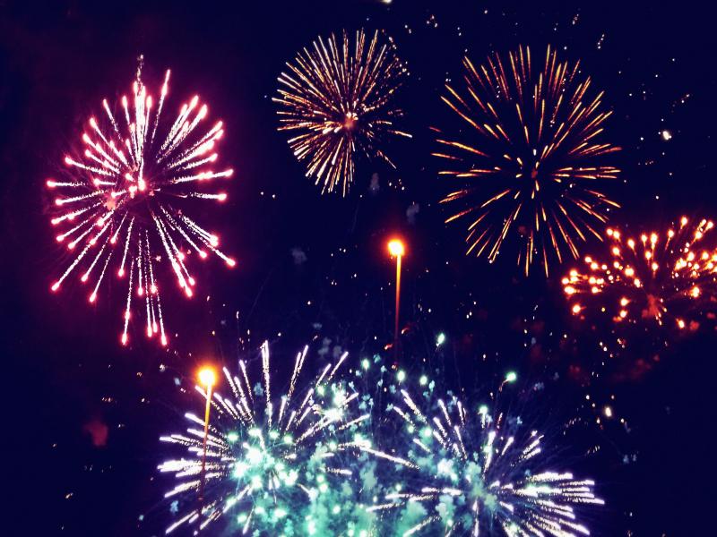 Fireworks HD Colorful Backgrounds