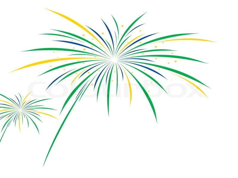 Fireworks White Vector Firework Design On White   Backgrounds