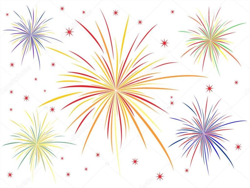 Fireworks White White Vector Template Backgrounds