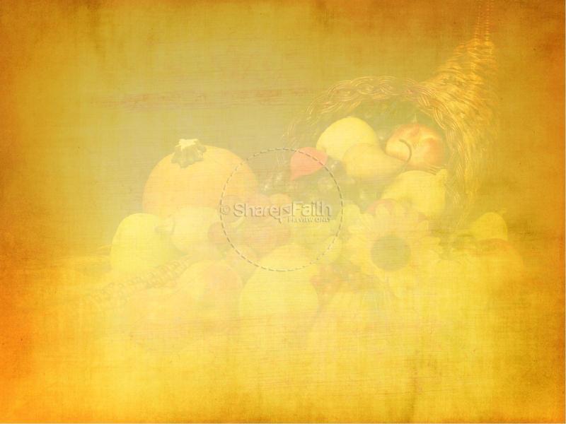 First Thanksgiving Sermon PowerPoint  Fall Thanksgiving PowerPoints Backgrounds