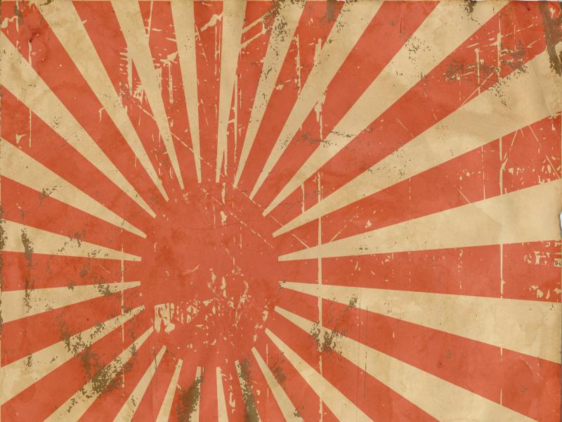 Flag Of Japan Slides template Backgrounds