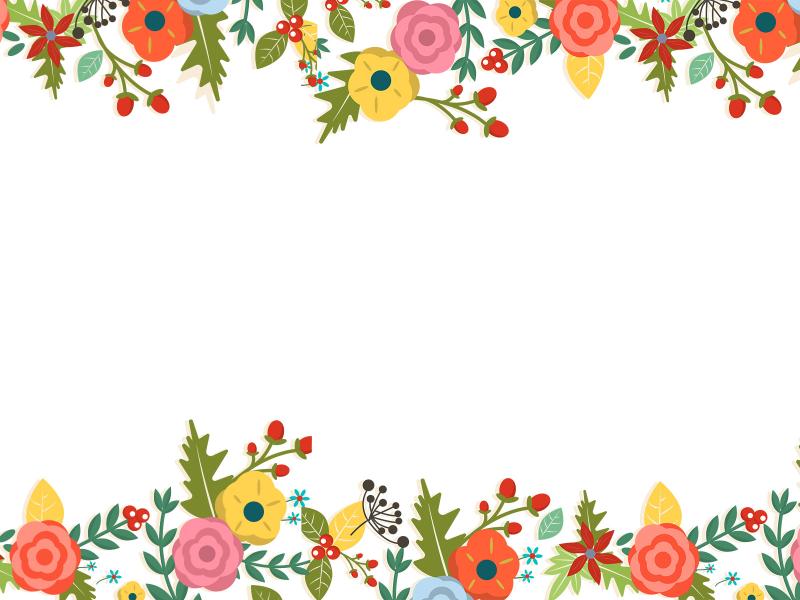 Floral Border Art Backgrounds