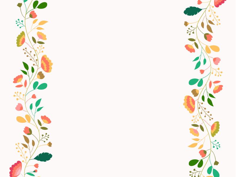 Floral Frame Template Backgrounds