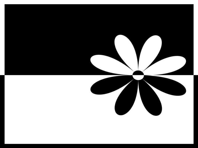 Flower Black and White Design Backgrounds