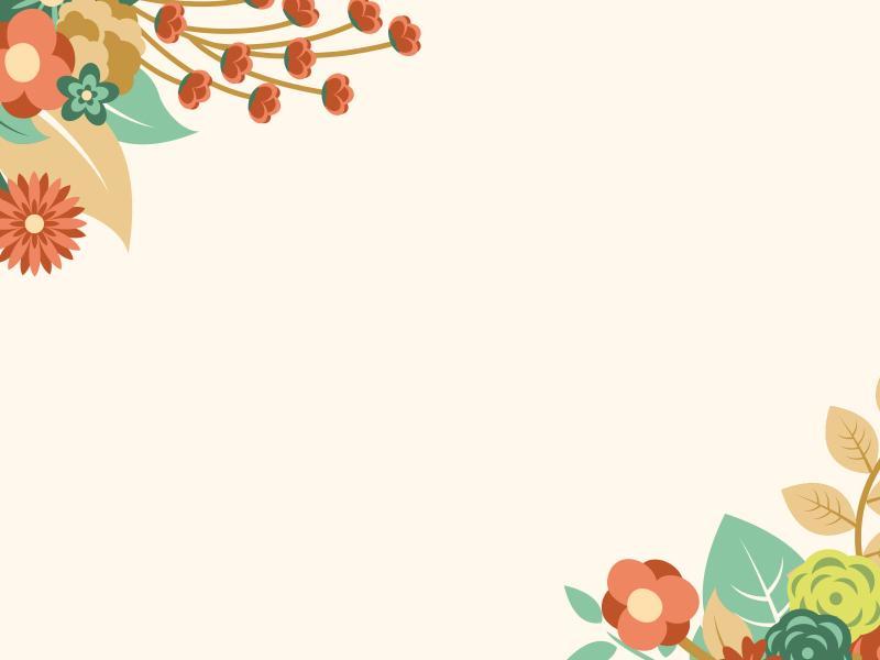 Flower Border Frame Backgrounds