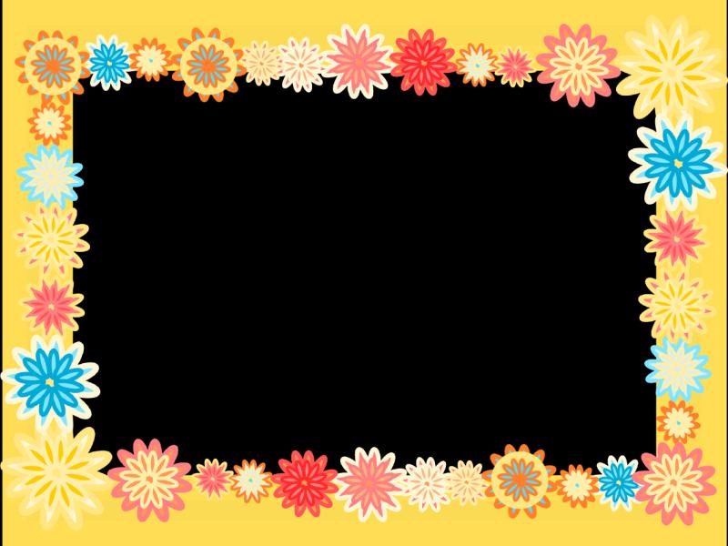 Flower Border Photo Backgrounds