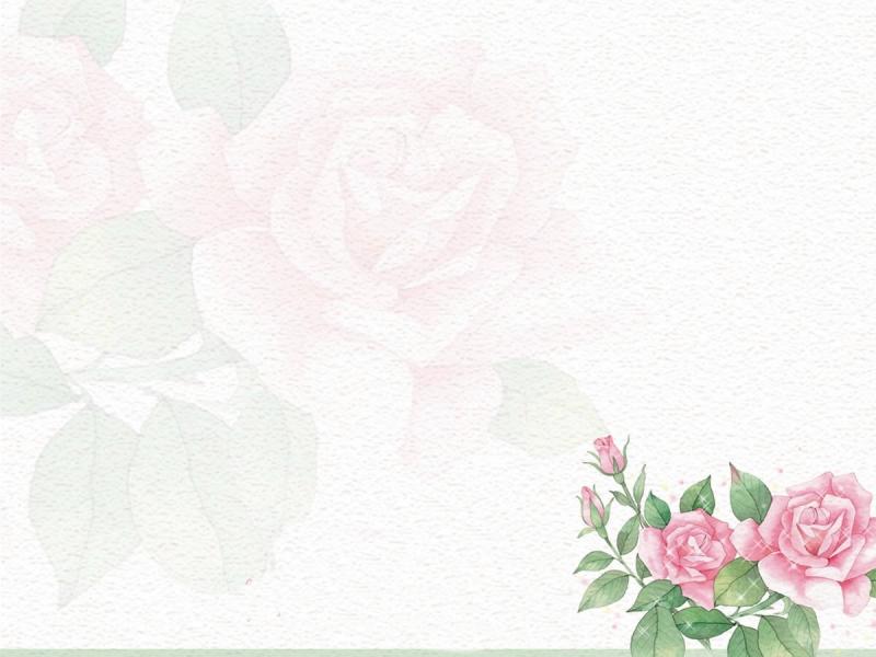 Flower Rose Pattern Clipart Backgrounds for Powerpoint 