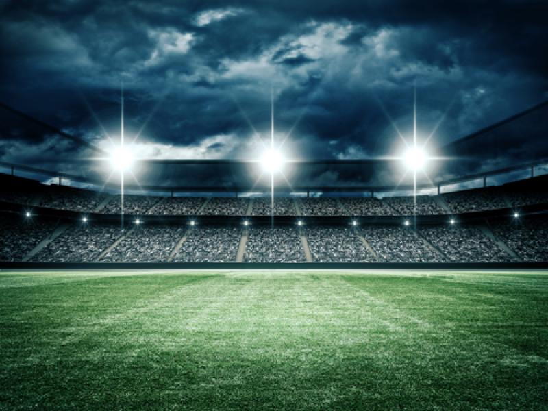 Football Field Lights 5ft X 7ft Thin Vinyl Photography   Picture Backgrounds