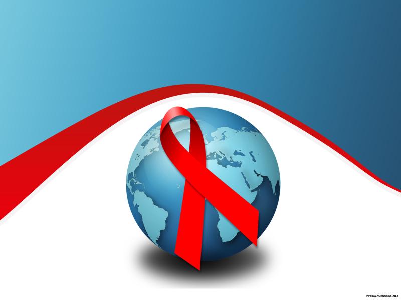 Free Aids Day For PowerPoint  Events Frame Backgrounds