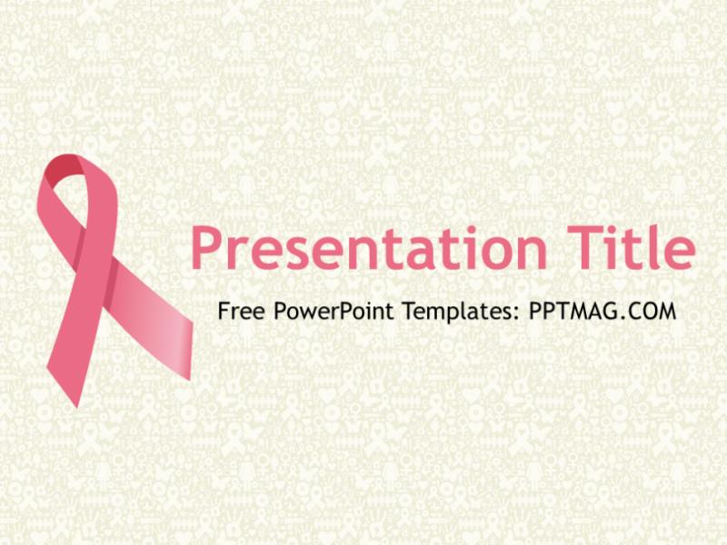 Free Breast Cancer PowerPoint Template  PPTMAG Quality Backgrounds