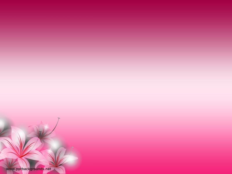 Free Pink Flowers For PowerPoint Flower Frame Backgrounds for ...