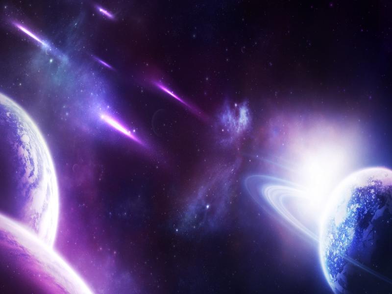 Galaxy Background Purple
