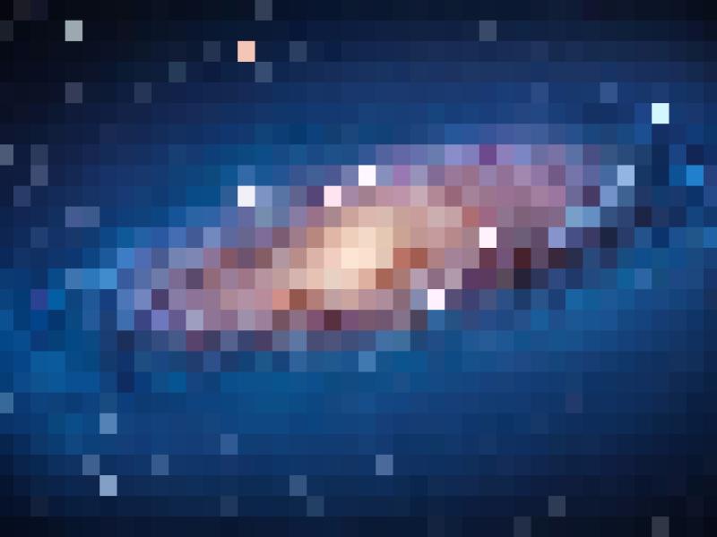 Galaxy In 8 Bit Pixel Backgrounds