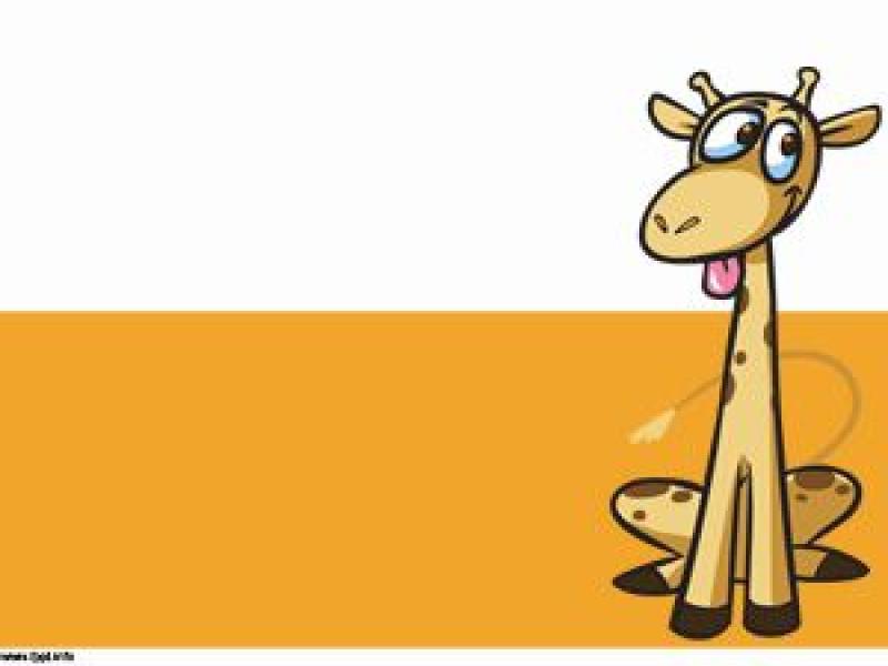 Giraffe Cartoon Template  Free Templates   Backgrounds