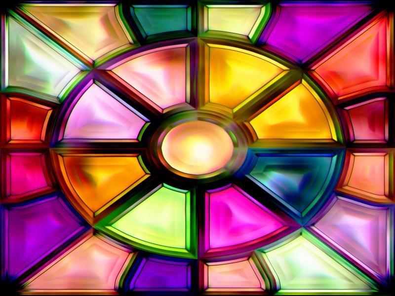 Glass Colorful Stained Backgrounds