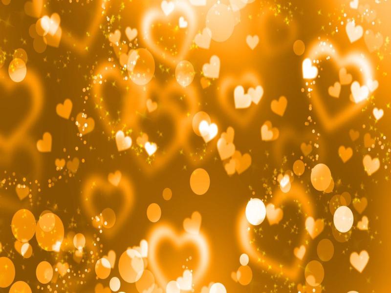 Golden Heart Art Backgrounds