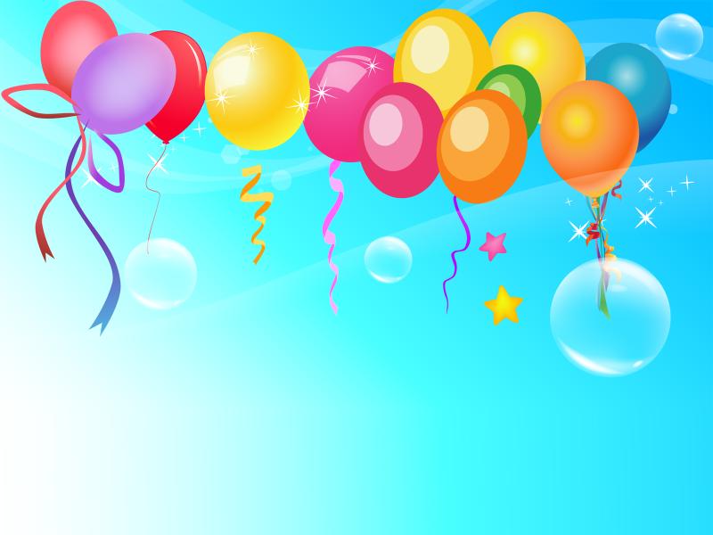 Graphic Of Balloons Slides Backgrounds