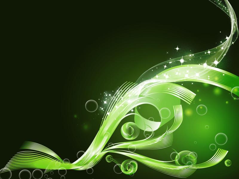Green Abstract Balloons Backgrounds