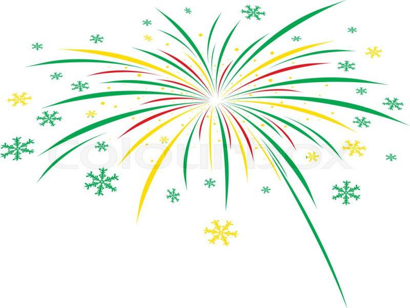 Green Fireworks White Christmas Firework Design On White   Picture Backgrounds