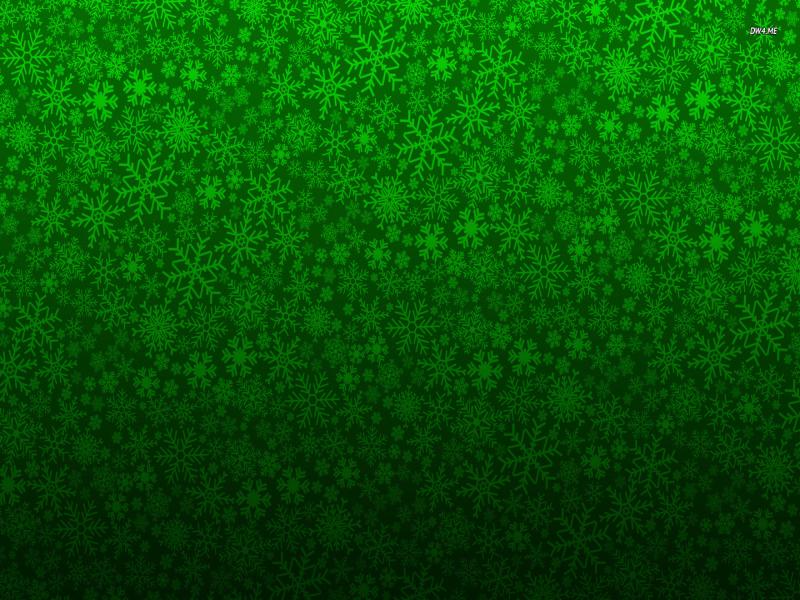 Green Snowflake Pattern Art Backgrounds