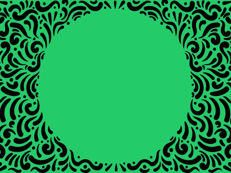 Green Spiral Frame Backgrounds