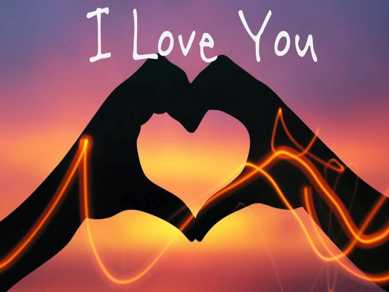 Hand Heart Love You Design Backgrounds