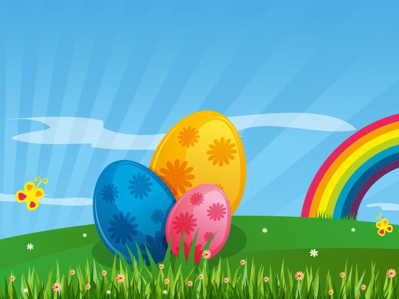 Happy Eggs Easter Backgrounds