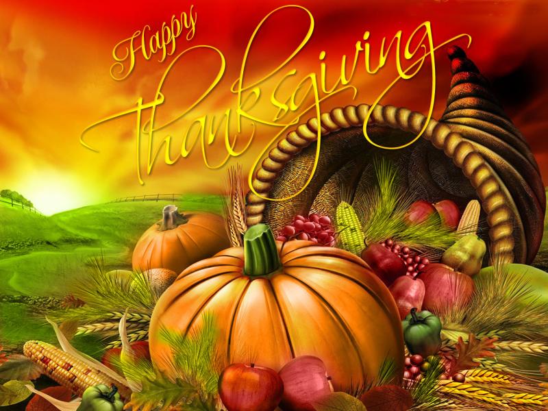 Happy Thanksgiving Day Clip Art Backgrounds