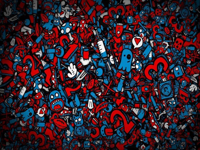 Hd Graffiti Numbers Presentation Backgrounds