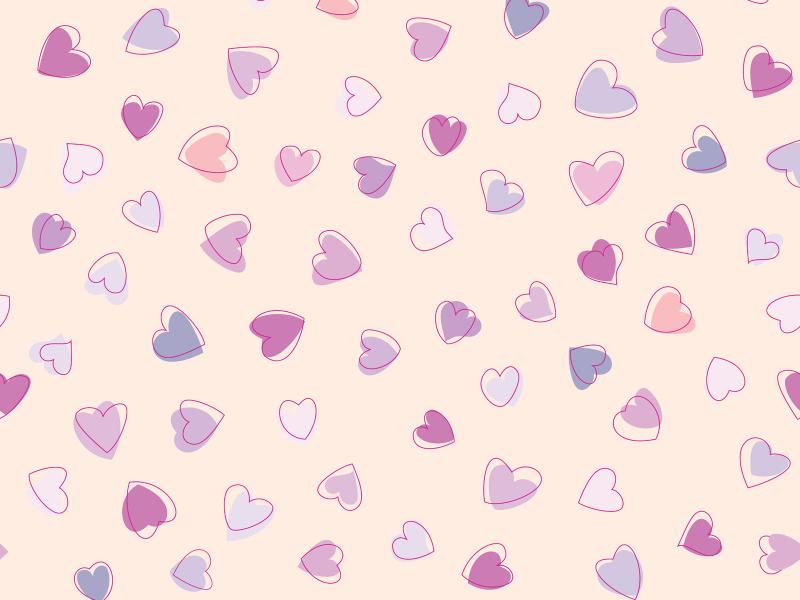 Heart Pattern Pretty Clipart Backgrounds