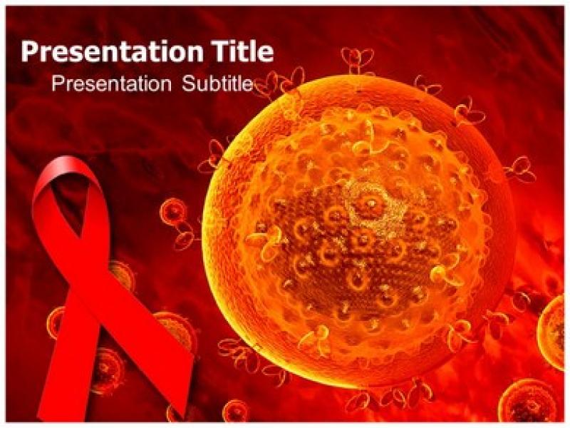 Hiv Aids Virus PowerPoint Templates and Design Backgrounds