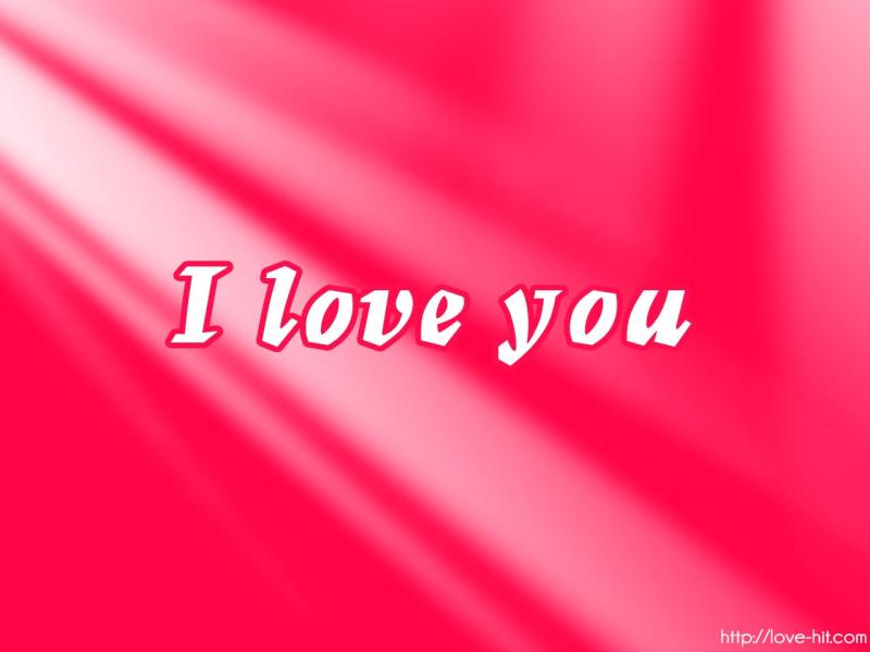 I Love You Pink Presentation Backgrounds