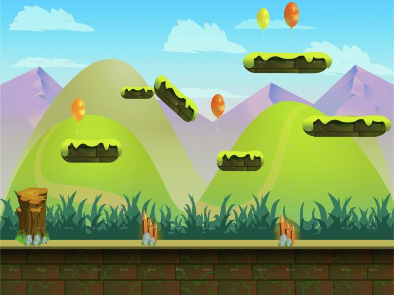Jumping Game Design Backgrounds