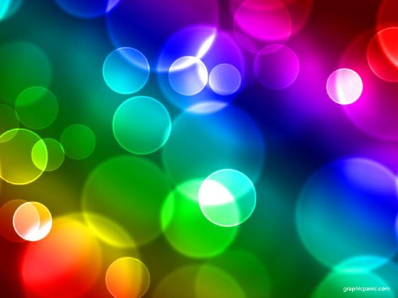 Keynote  Rainbow Bokeh  PowerPoint   Wallpaper Backgrounds