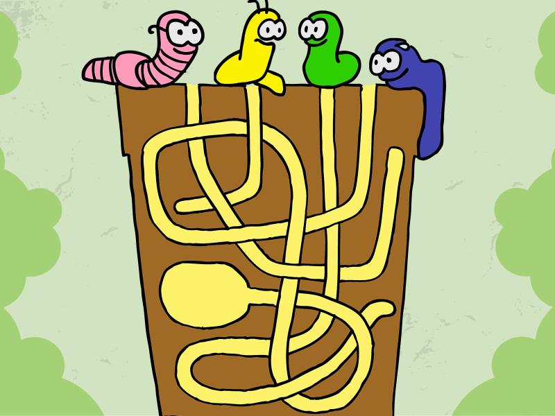 Labyrinth and Worms Backgrounds