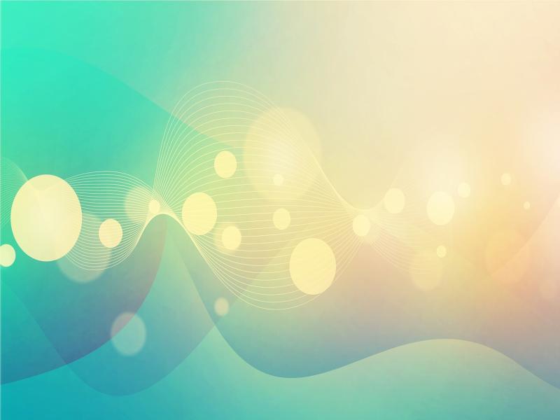 Light Circles Wave PowerPoint  PPT Wallpaper Backgrounds