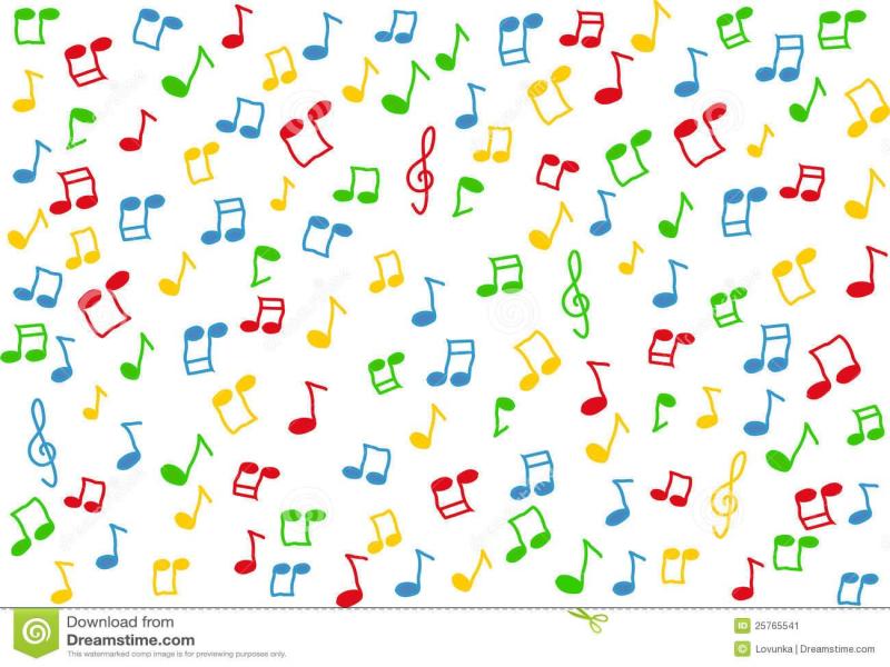 Lorful Music Notes White Lorful Music Notes   Wallpaper Backgrounds