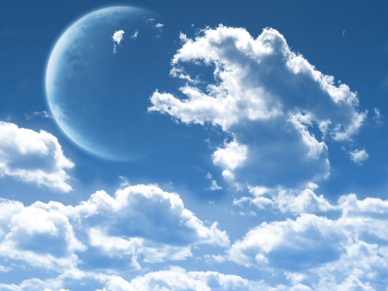 Moon Clouds image Backgrounds