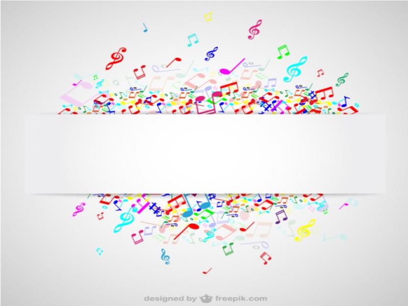 Music Notes Abstract Colorful Music Note Vector image Backgrounds