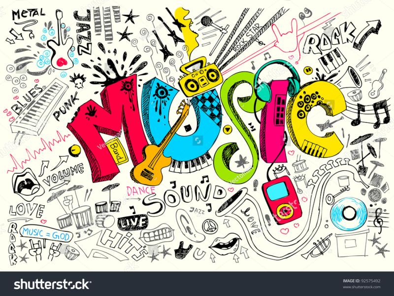 Music Stock Vector 92575492  Shutterstock Frame Backgrounds