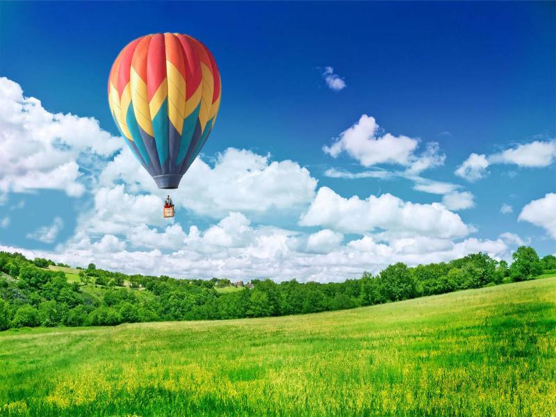 Natural Hot Air Balloons Photo Backgrounds