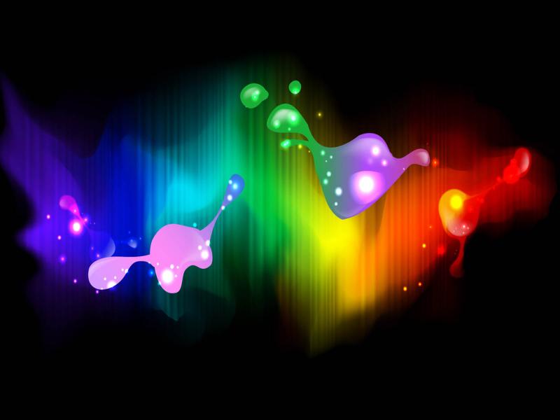 Neon Art Colorful Backgrounds for Powerpoint Templates - PPT Backgrounds