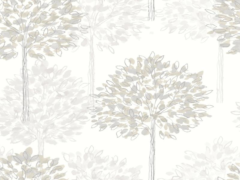Neutral With A Hint Of Red The Berry Trees Look Almost Hand Painted image Backgrounds