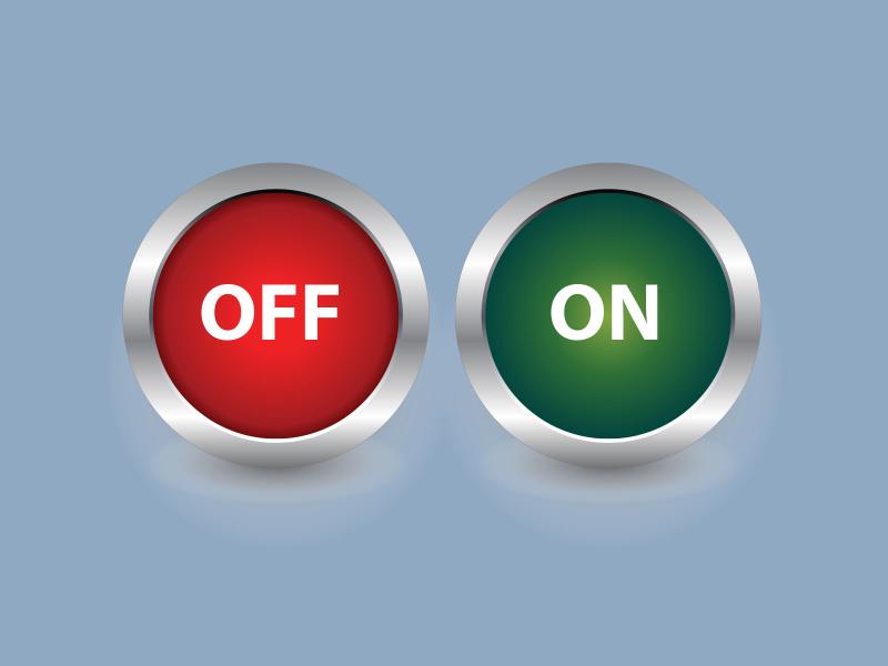 OFF ON Push Button Backgrounds