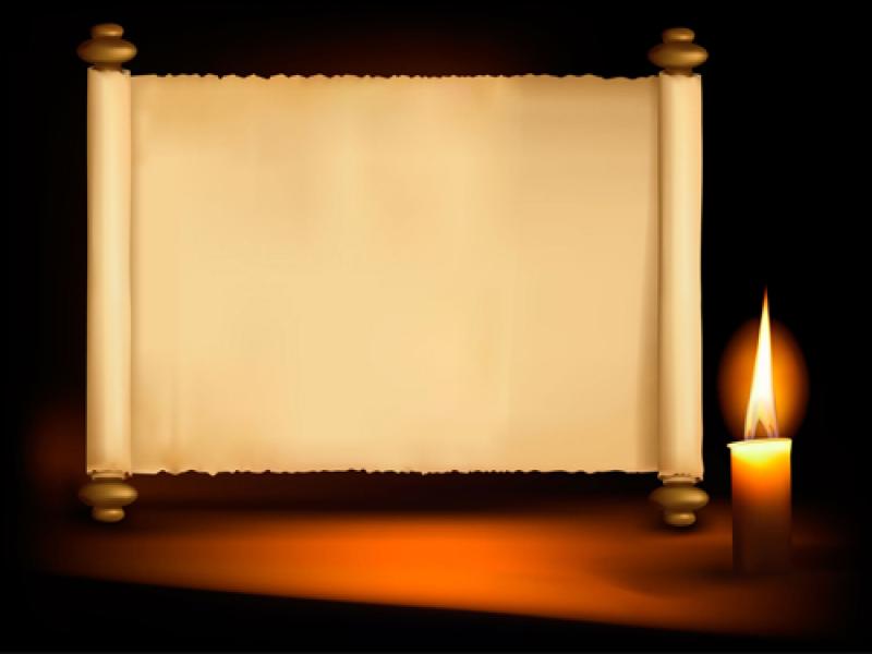 Old Paper Scrolls and Candle Design Vector 05 Vector Other    image Backgrounds
